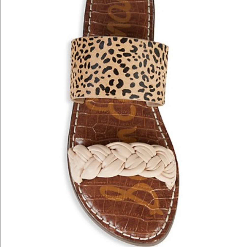 Sam Edelman Gage Knotted Calf-Hair Sandals